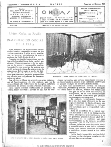 Unión Radio, en Sevill INAUGURACIÓN OFICIAL DE LA EAJ 5
