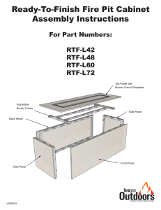 Ready-To-Finish Fire Pit Cabinet Assembly Instructions