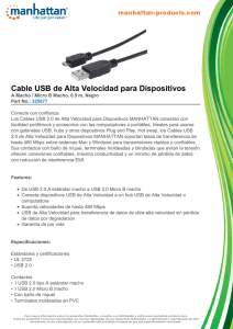 Cable USB de Alta Velocidad para Dispositivos