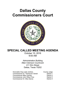 Dallas County Commissioners Court