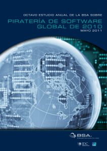 piratería de software global de 2010