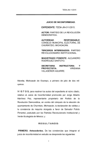 churintzio 2015 - Tribunal Electoral del Estado de Michoac&aacute;n