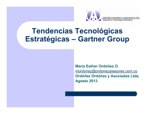 Tendencias Tecnológicas Estratégicas – Gartner Group