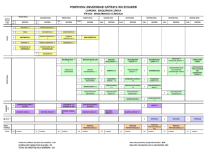 Bioquímica Clínica - Pontificia Universidad Católica del Ecuador