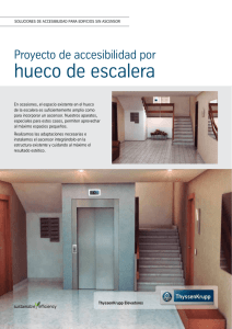 hueco de escalera - ThyssenKrupp Elevadores
