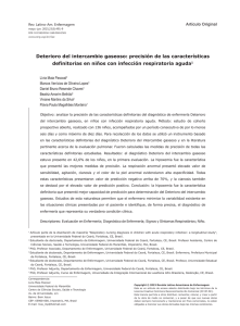 Deterioro del intercambio gaseoso: precisión de las