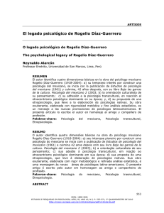 El legado psicológico de Rogelio Díaz-Guerrero