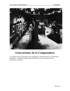 Generaciones de la Computadora