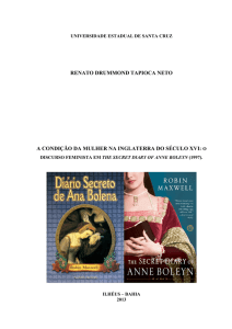 O discurso feminista em The Secret Diary of Anne Boleyn