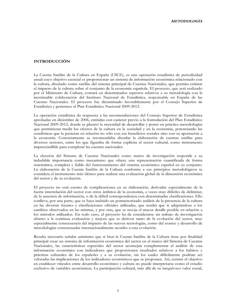 Metodología Ministerio de Educación, Cultura y Deporte Metodología Ministerio de Educación, Cultura y Deporte
