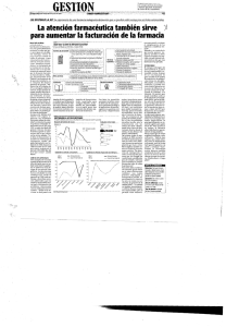 La atención farmacéutica también sirve para aumentar la