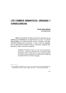 Page 1 LOS CAMBIOS SEMÁNTICOS: ORGENES Y