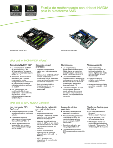 Familia de motherboards con chipset NVIDIA para la plataforma AMD