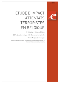 Etude d`impact attentats terroristes en Belgique