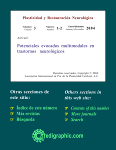 Potenciales evocados multimodales en trastornos