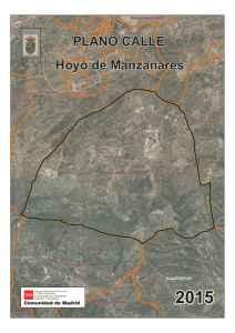 PLANO CALLE Hoyo de Manzanares