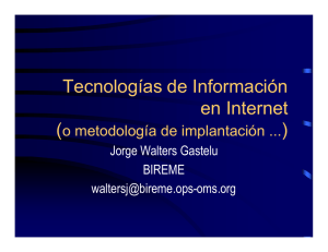 Tecnologías de Información en Internet - crics v