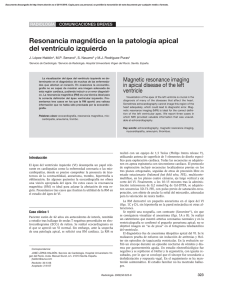 Resonancia magnética en la patología apical del ventrículo izquierdo