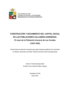 CONSTRUCCIÓN Y DECAIMIENTO DEL CAPITAL SOCIAL EN LAS