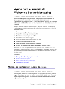 Ayuda para el usuario de Websense Secure Messaging