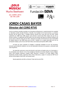 jordi casas bayer - Centro Nacional de Difusión Musical