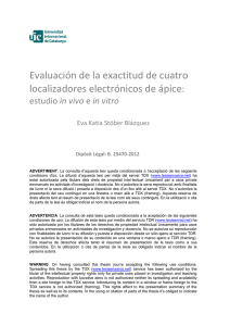 Evaluación de la exactitud de cuatro localizadores electrónicos