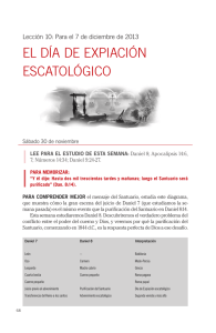 EL DÍA DE EXPIACIÓN ESCATOLÓGICO