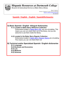 Spanish / English - Dartmouth College