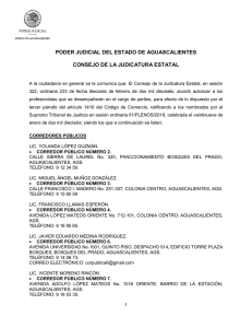 Lista de Corredores Públicos y Valuadores 2016.