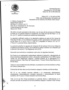 Secretaría Ejecutiva Expediente No. CNT-85-2006 Oficio