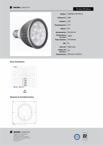 Modelo LÁMPARA LED PAR 30 4000ºk 25º Dimensiones Ø:95.5mm
