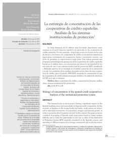 La estrategia de concentración de las cooperativas de crédito