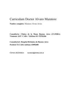 Curriculum Doctor Alvaro Muratore