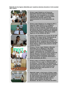 Logros 2011-2012 - Colegio Americano Merida Yucatan
