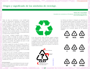 Origen y significado de los símbolos de reciclaje.