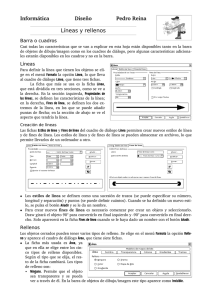 Informática Diseño Pedro Reina Líneas y rellenos