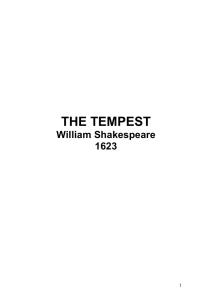 Shakespeare, William, THE TEMPEST
