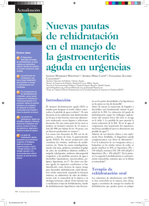 Nuevas pautas de rehidratación en el manejo de la gastroenteritis