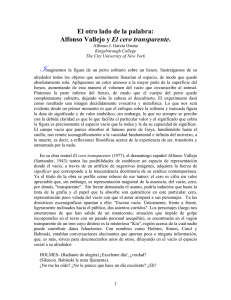 El otro lado de la palabra: Alfonso Vallejo y El cero transparente.