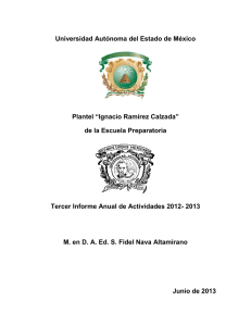 Universidad Autónoma del Estado de México Plantel “Ignacio