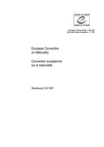 CETS 166 - European Convention on Nationality