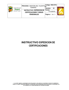 instructivo expedicion de certificaciones