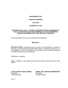 Acuerdo 0198 BENEFICIOS PARA CARGOS DE PERÍODO EN EL