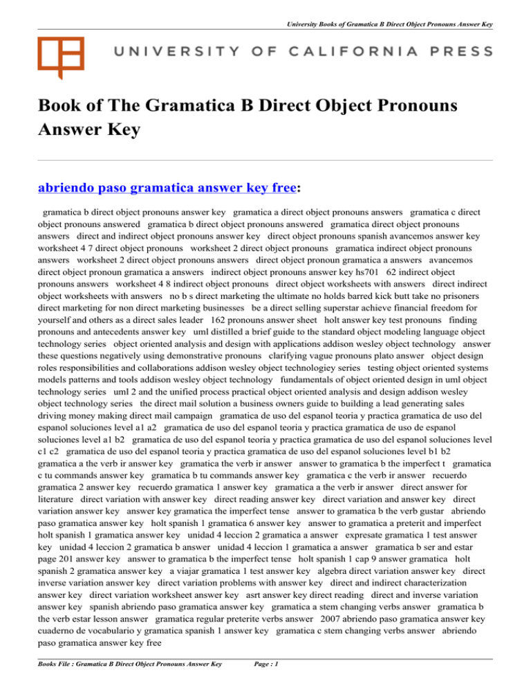 gramatica-a-direct-object-pronouns-level-2-answer-key