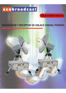 television digital transmisor y receptor de enlace
