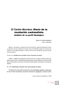 El Cantón Murciano. Diario de la revolución cantonalista