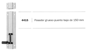 4415 Pasador grueso puente bajo de 150 mm