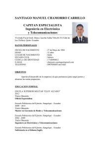 Capitán Especialista Ingeniero Santiago Chamorro Carrillo