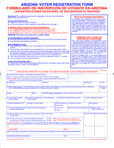 arizona voter registration form