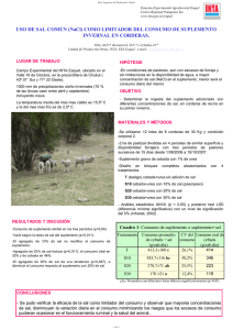 USO DE SAL COMÚN (NaCl) COMO